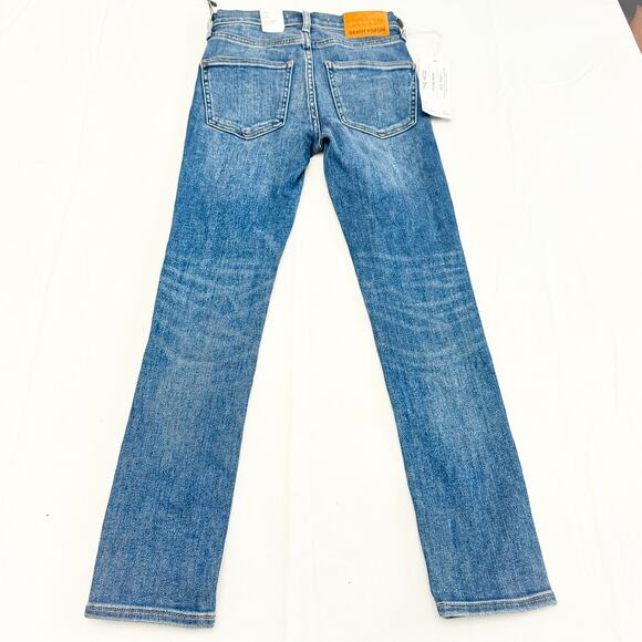 Denim Forum The Nico Mid Rise Skinny Dark Bleu N Stormy Size 23 x 26 L NWT - Picture 3 of 9